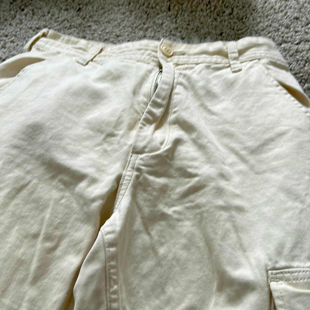 OS crème colored cargo pants
